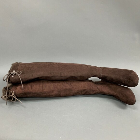 Colin Stuart Women's Boots Size 6 B Brown Faux Suede Wedge Heel - Picture 5 of 8